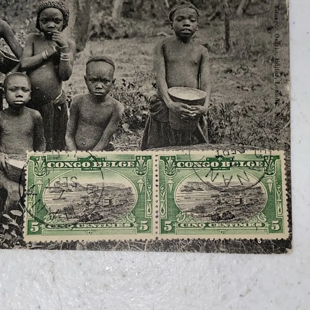 RARE‎ Lot Of 4 Used Postcards Stamped 1920’s 1930’s Congo Djibouti Guinea